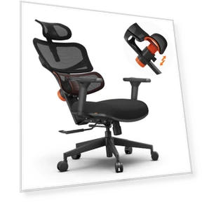 Ergonomic Chair with Adjustable Backrest and Headrest — Chairs by NEWTRAL