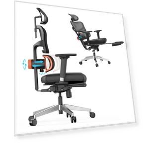Ergonomic Office Chair Pro with Footrest and Adaptive Back Support — Chairs by NEWTRAL