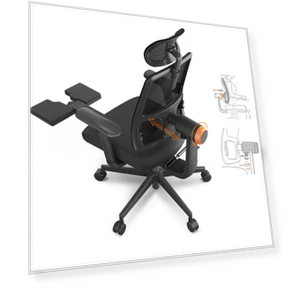MagicH-BP Ergonomic Chair with Footrest — Chairs by NEWTRAL