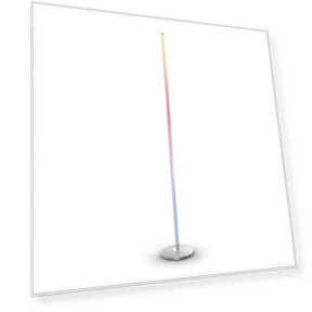 RGBICW Smart Corner Floor Lamp, Silver — Lighting by Govee