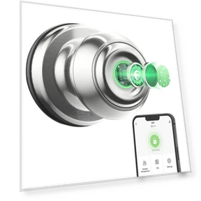 Smart Door Knob with Fingerprint Lock — Smart Locks by Geek Chef