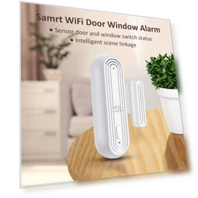 Graffiti Smart WiFi Door Magnet Wireless Door and Window Sensor — Sensors, Tuya