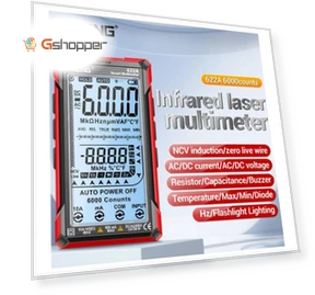 Digital Smart Multimeter 10A Tester Meter Auto Range True RMS DC/AC 6000 Multitester With Laser Lamp Capacitance Ohm — Multimeters & Analyzers, ANENG