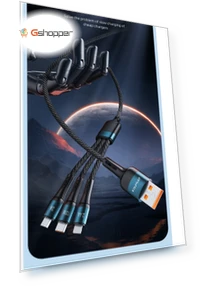 PD120W 3-in-1 Type-C Fast Charging Cable with Intelligent Temperature Control — Cables, AWEI