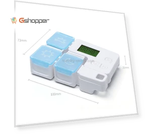 Portable Smart Plastic Storage Box with Electronic Timed Reminder — Medication Accessories