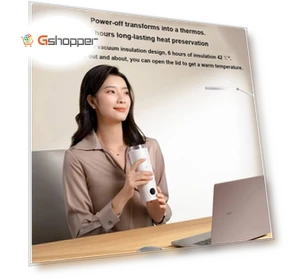 Smart Portable Electric Heating Cup with Temperature LED Display — Beverage Warmers, Xiaomi