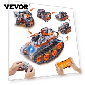 5-in-1 Remote Control Building Set (554 Pieces) — STEM Kits by VEVOR