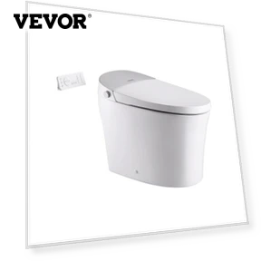 Smart Auto Freshening Toilet with Heated Seat — Smart Toilets by VEVOR