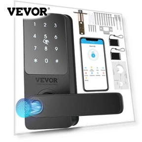 5-in-1 Smart Door Lock with Fingerprint & Keypad — Smart Locks by VEVOR