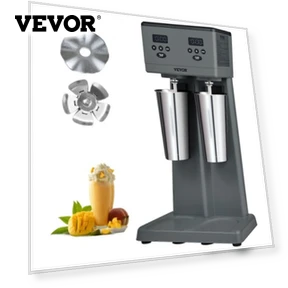 Double Head Commercial Milkshake Maker with 820ml Cups — Ovens by VEVOR