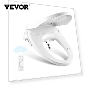 Smart Heated Bidet Toilet Seat with Remote Control — Smart Toilets by VEVOR