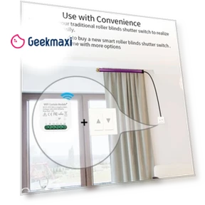 Smart Switch Controller for Curtains with WiFi, Countdown, and Timing Function — Smart Home Hubs & Controllers, NONAME