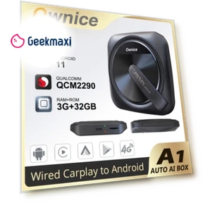 Android Auto Ai Box with 4G LTE, GPS, Split Screen Support — Car Accessories & Gadgets, Ownice