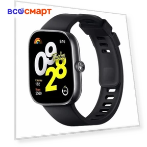 Redmi Watch 4 Obsidian Black — Smartwatches and Fitness Trackers by Xiaomi