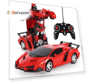 2-in-1 Remote Control Transforming Car Robot — Entertainment Robots