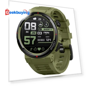 Ares 3 Plus Smartwatch with AMOLED Display - Green — Smartwatches and Fitness Trackers by Zeblaze