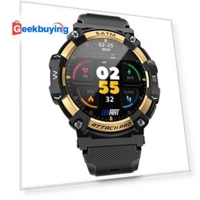 Attack 2 Pro Smartwatch with TFT LCD Screen - Gold — Smartwatches and Fitness Trackers by LOKMAT