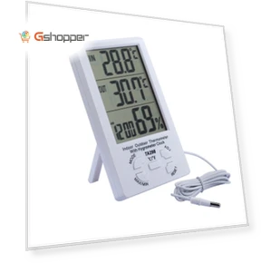 Digital LCD Humidity & Temperature Monitor — Humidifiers