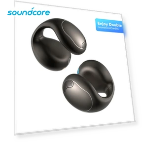 Flexible and Comfortable Clip-On Earbuds — Headphones by Soundcore