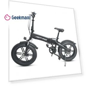 Foldable Electric Bike with 350W Motor and Snow Tires — Bikes by Happyrun