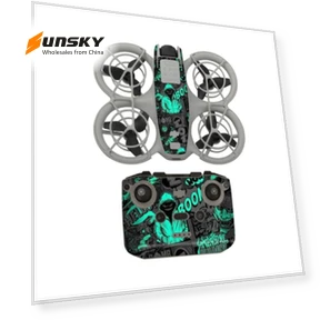 Neo Drone Body and Remote Control Protective Sticker - Green Hat Pattern — Robots and Drones by Sunnylife