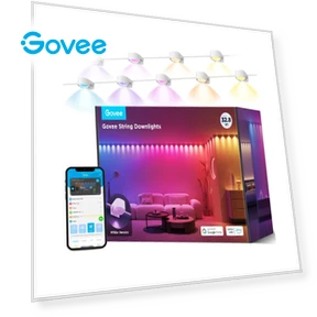 RGBIC String Downlights, 10m — Smart TV Light Bars by Govee