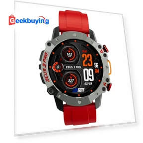 Zeus 3 Pro Smartwatch with Health Monitoring - Red — Smartwatches and Fitness Trackers by LOKMAT