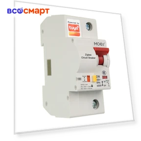 Zigbee Smart Circuit Breaker 1P 16A — Automation Devices by MOES