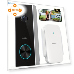 2K HD Video Doorbell Camera with AI Detection — Doorbells by AOSU