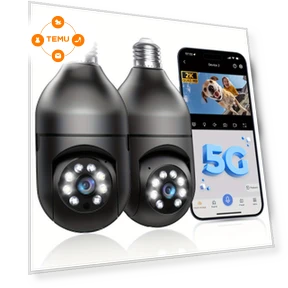 360° WiFi Security Light Bulb Camera — Cameras