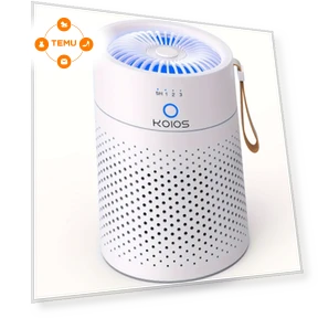 Desktop USB Air Purifier with Night Light — Air Purifiers by KOIOS