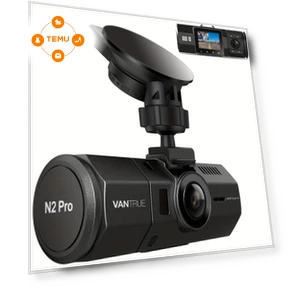 Dual Dash Camera with Night Vision & Parking Mode — Cameras