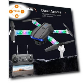 Foldable Dual Camera Drone with LED Lights — Robots and Drones by ZYZM