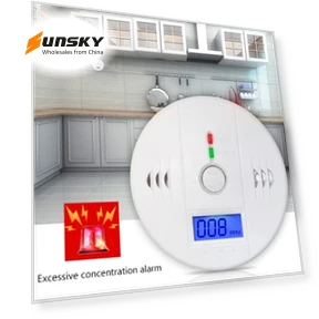 LCD Carbon Monoxide Detector with Digital Display — Alarms