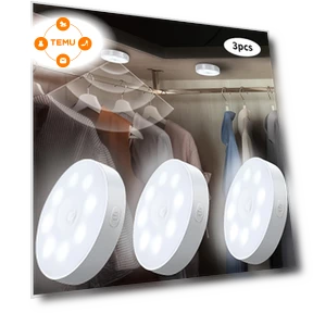 Motion Sensor LED Light Strip (3-Pack) — Alarms