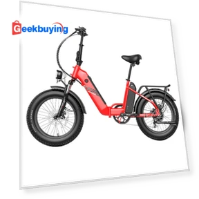 Polar FF20 Electric Fat Tire Bike with Dual Batteries - Red — Bikes by Fafrees