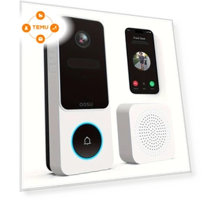 Smart Wireless Video Doorbell with Package Detection — Doorbells by AOSU