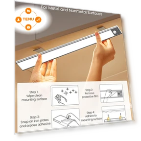 Under Cabinet Motion Sensor Lights, 16-inch — Smart TV Light Bars by Superdanny