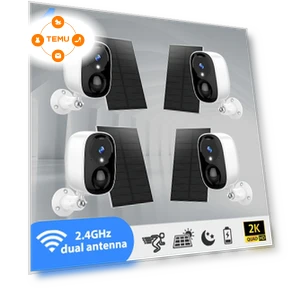 Wireless Outdoor Security Camera System with Spotlight (4-Pack) — Cameras