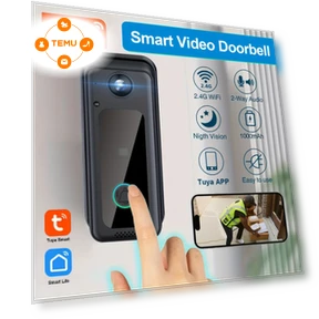 WiFi Video Doorbell with Built-in Battery — Doorbells