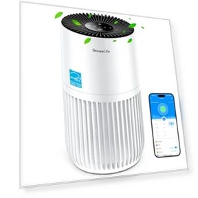 Mini Air Purifier with HEPA Smart Filter, App & Alexa Control — Electrostatic Air Purifiers, GoveeLife