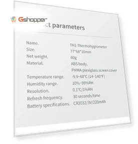 Temperature Humidity Meter LCD Digital Thermometer Hygrometer Sensor Gauge Weather Station Clock — Home Climate Control, Xiaomi