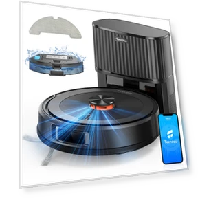 2-in-1 Robot Vacuum Cleaner and Mop with Auto-empty Station — Smart Cleaning Robots, Teendow
