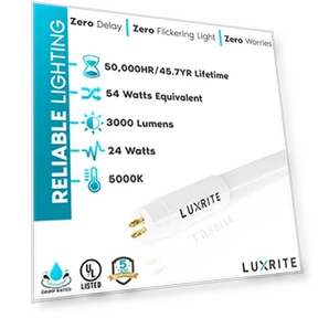 LED трубки T5 — Лампочки и освещение, LUXRITE