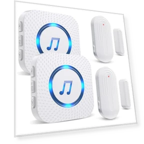 Wireless Door Chime with Contact Sensor Alarm — Chimes, SanJie