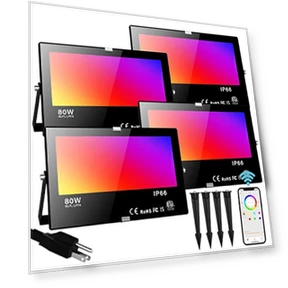 Smart Color Changing RGB LED Flood Light — LED, Neliwo