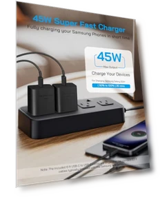 45W Fast Charger Type C with 6 FT Charging Cord — Chargers, AISNI