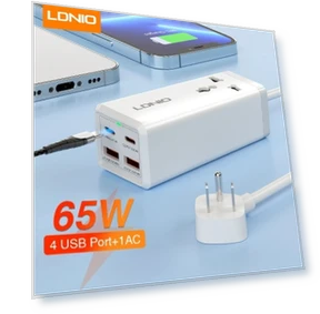 Зарядное устройство 65W с 4 портами USB — Зарядные устройства, LDNIO