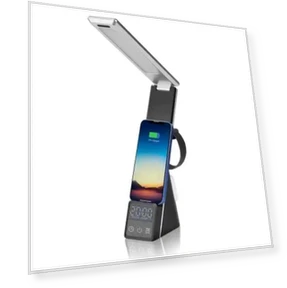LED Desk Light 3 in 1 Table Lamp with Wireless Charger — Study & Desk Lighting