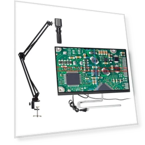 Microscope Camera with LED Ring Light — Microscopes, HAYEAR
